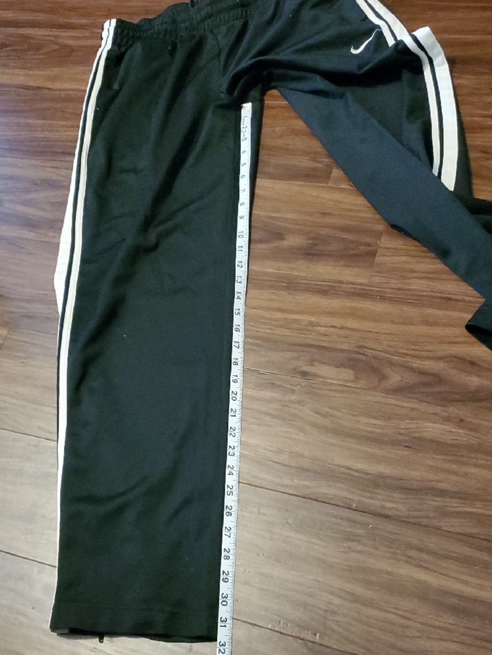 Nike Black Joggers with White Side Stripes - Picture 9 of 9